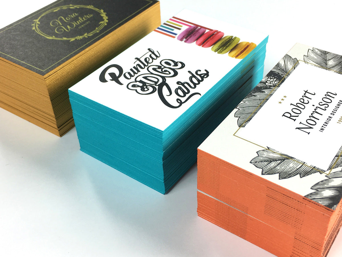 PAINTED EDGE BUSINESS CARDS
