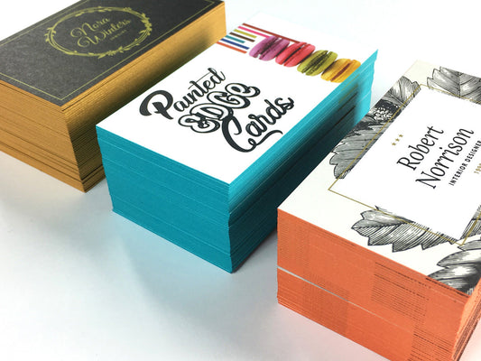 PAINTED EDGE BUSINESS CARDS